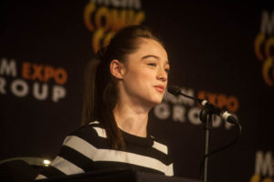 Read more about the article Tomorrowland panel with Raffey Cassidy at MCM London Comic Con